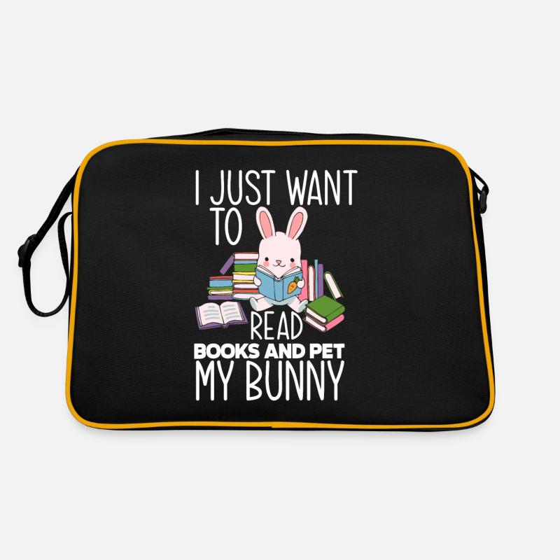 Rabbit Rabbit Pet Rabbit Book Read Gift Retro Bag