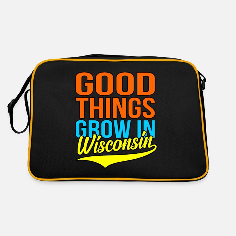 Wachsen Sie In Wisconsin geschenk Retro Tasche