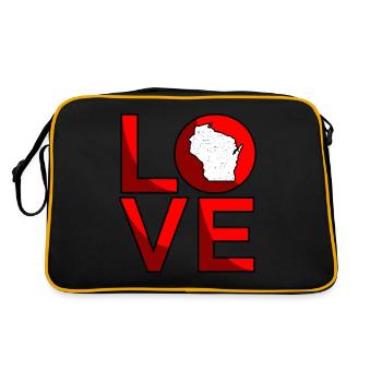 Cher cadeau du Wisconsin - Sac Retro - noir/or - Dos