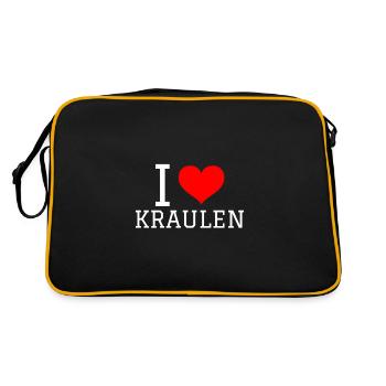 Nager en disant drôle J’aime ramper - Sac Retro - noir/or - Dos