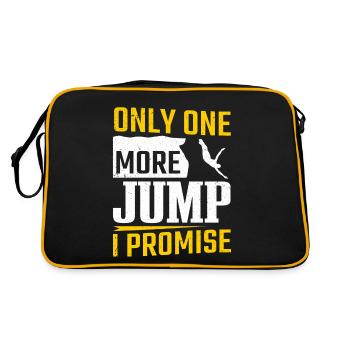 Only One More Jump I Promise Cliff Jumping - Retro Bag - black/gold - Back