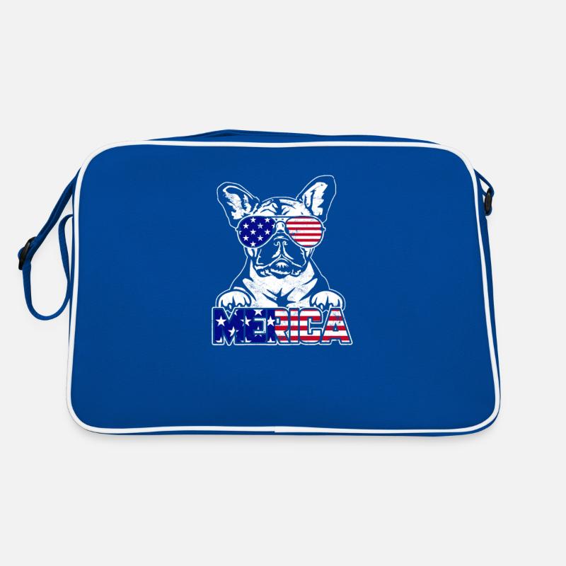 Merica - bouledogue français Sac Retro