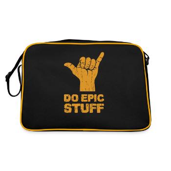 Do Epic Stuff - surfer - Retro Bag - black/gold - Back