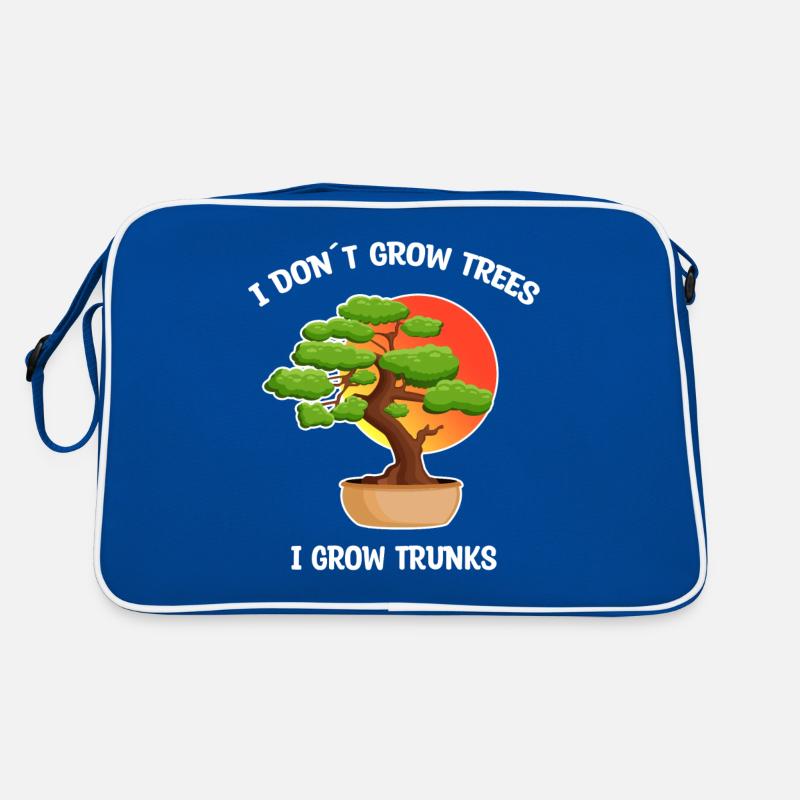 Bonsai Baum lustiger Spruch Gärtner Geschenkidee Retro Tasche