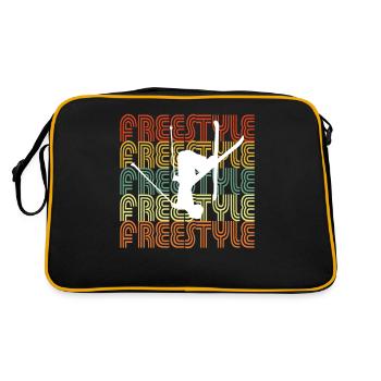 FREESTYLE - Retro Tasche - Schwarz/Gold - Hinten