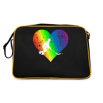 Palakowaty Pride Rainbow Heart - Sac Retro - noir/or - Dos