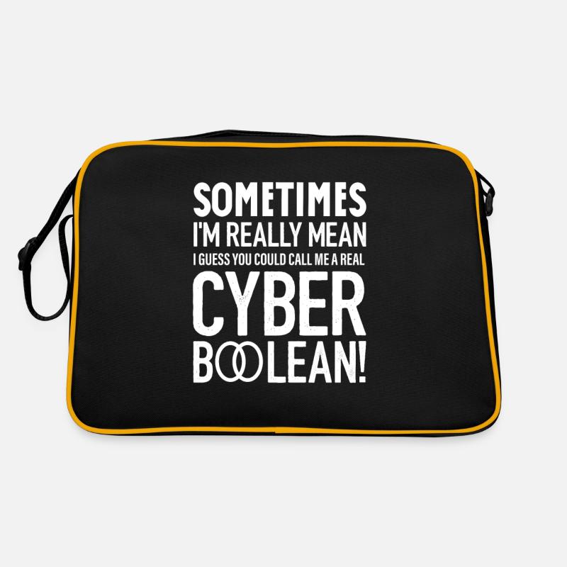 Cyber Security Professional Expert Hacker Cyber - Retro Tasche - Schwarz/Gold