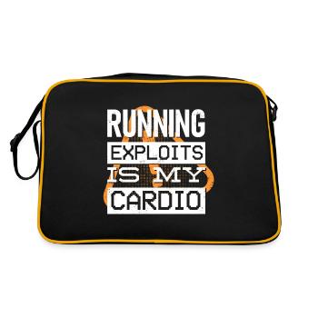 Cyber Security Professional Expert Ethical Hacker - Retro Tasche - Schwarz/Gold - Hinten