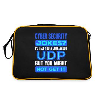 Cyber Security Professional Expert Ethical Hacker - Retro Tasche - Schwarz/Gold - Hinten