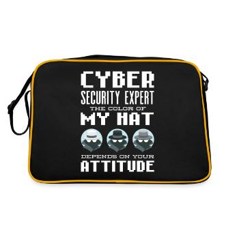 Ethical Hacker Cyber Security Professional Expert - Retro Tasche - Schwarz/Gold - Hinten