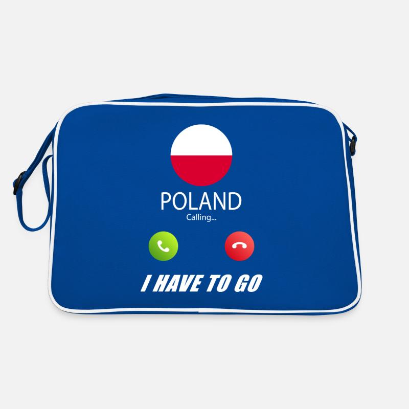 Polen ruft an Lusiger Flaggen Spruch Retro Tasche