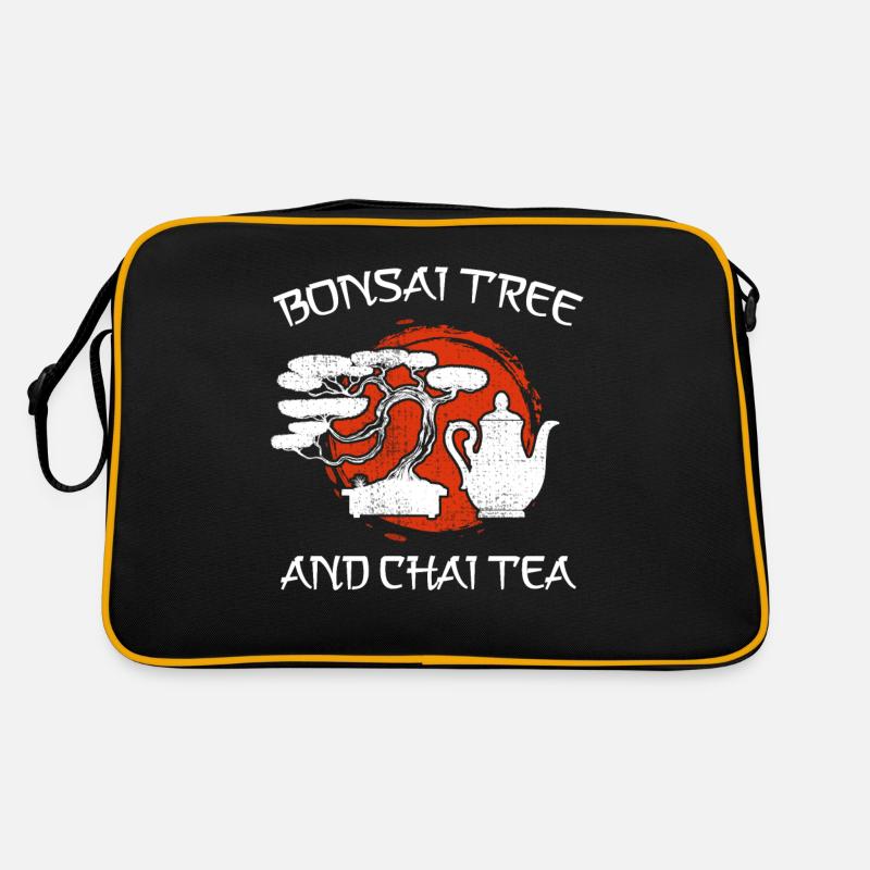 Chai Tea Retro Japanese Bonsaï Tree Idée cadeau Sac Retro