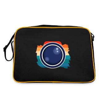 Photos Appareil photo Objectif Photographie - Sac Retro - noir/or - Dos