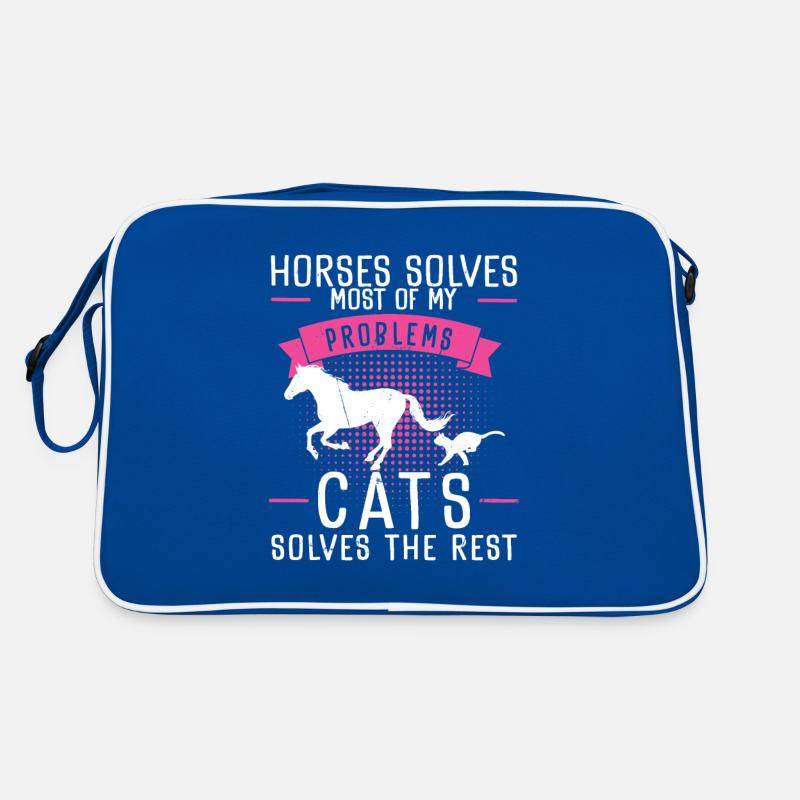 Les chevaux résout la plupart de mes problèmes de Sac Retro