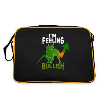 Je me sens haussier CFD Forex Stock Crypto Trader - Sac Retro - noir/or - Dos