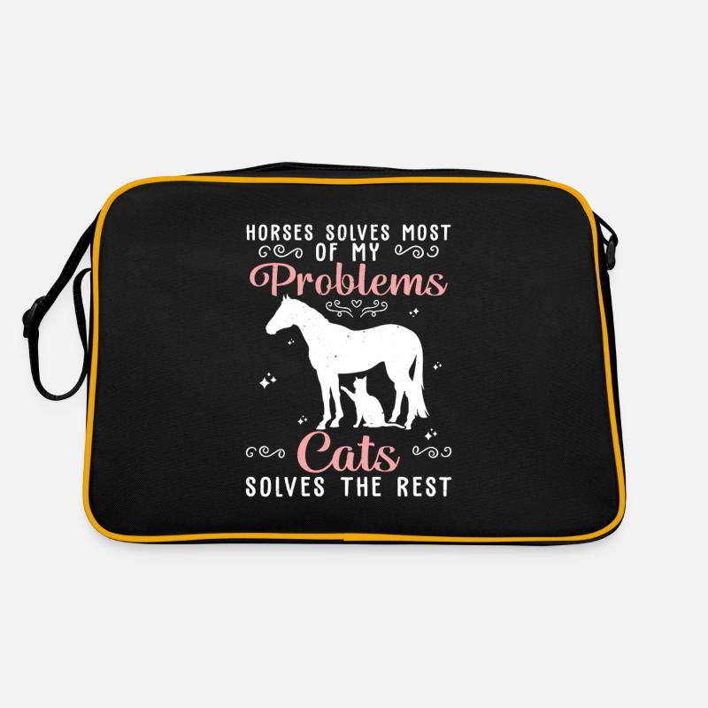 Horses Solves Most Of My Problems Cats Solves The Retro Bag