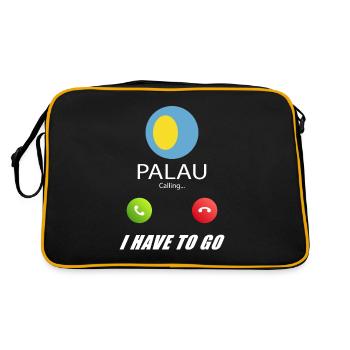 Palau appelle les drapeaux lusiger en disant - Sac Retro - noir/or - Dos