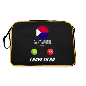 Saint-Martin appelle aux drapeaux Lusiger en disant - Sac Retro - noir/or - Dos