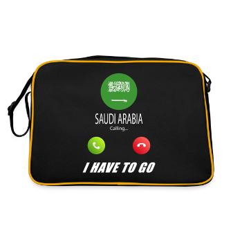 L’Arabie saoudite appelle les drapeaux lusiger le sort - Sac Retro - noir/or - Dos