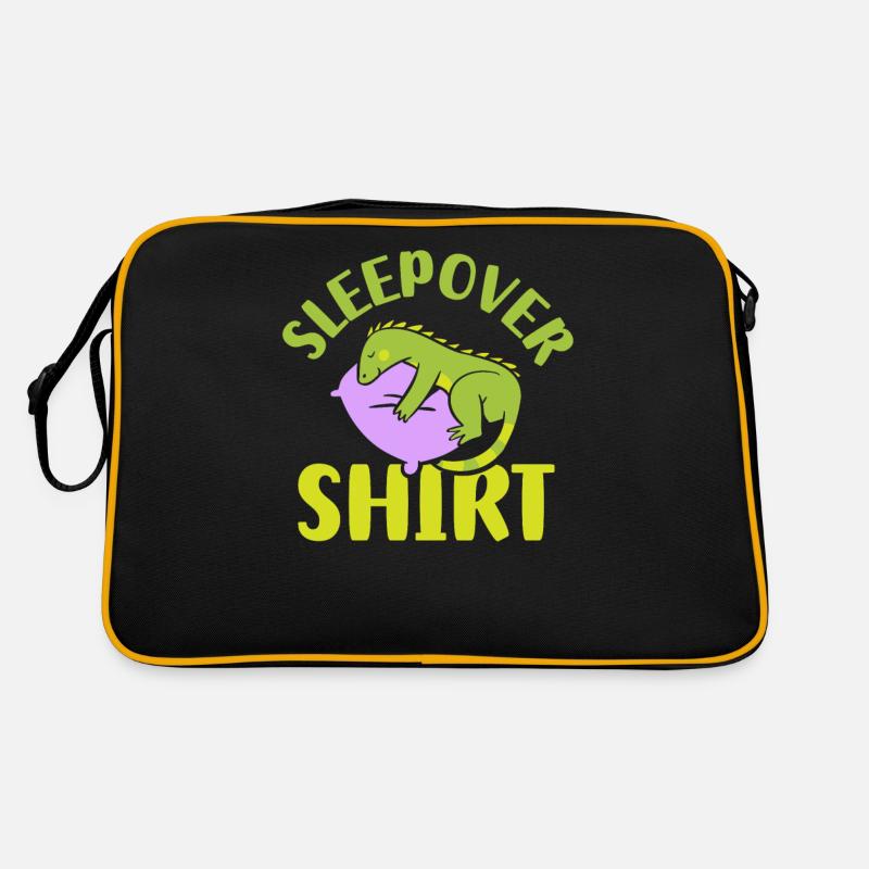 Sleepover Shirt Overnight Stay Party Retro Bag