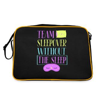 Soirée pyjama d’équipe sans fête mignonne Nuitée - Sac Retro - noir/or - Dos