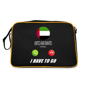 Les Émirats arabes unis appellent Lusiger - Sac Retro - noir/or - Dos