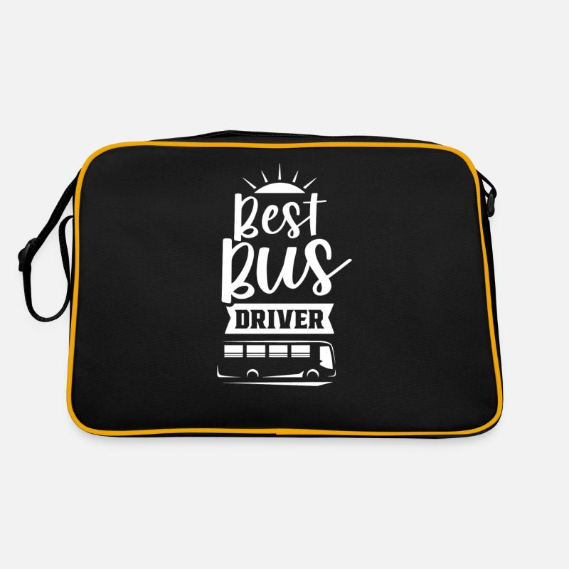 Best Bus Driver Bus Ride Coach Retro Bag