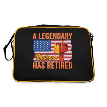 Legendary Postman Is Retirement American - Retro Bag - black/gold - Back