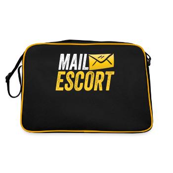 Postman Parcel Service Delivery Postman - Retro Bag - black/gold - Back