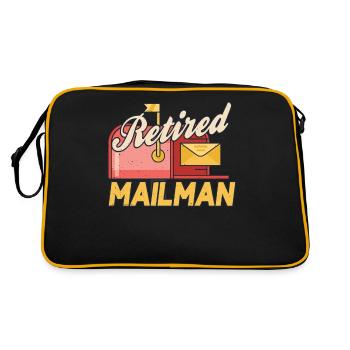 Postman Retired Postman Deliverers - Retro Bag - black/gold - Back
