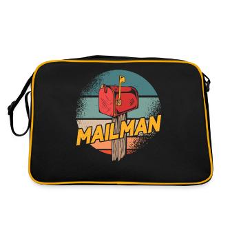 Postman Parcel Service Delivery Postman - Retro Bag - black/gold - Back
