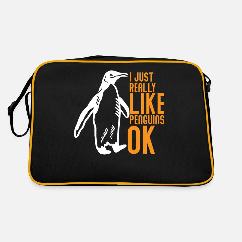 Pinguin mag es Retro Tasche