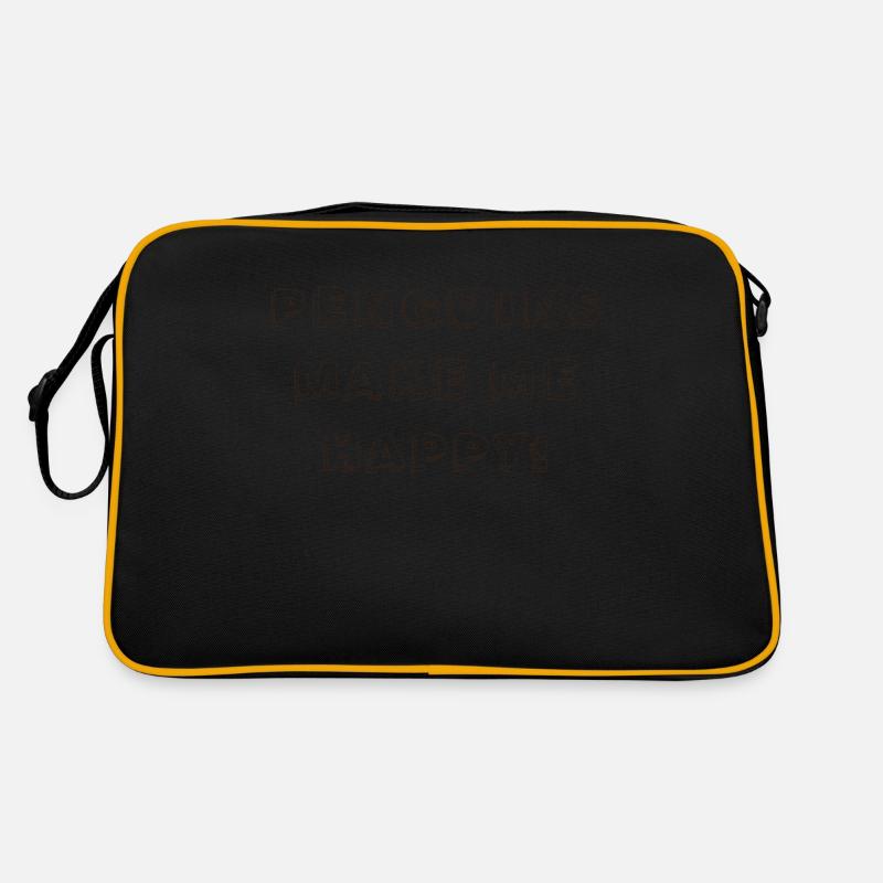 Glücklicher Pinguin Retro Tasche