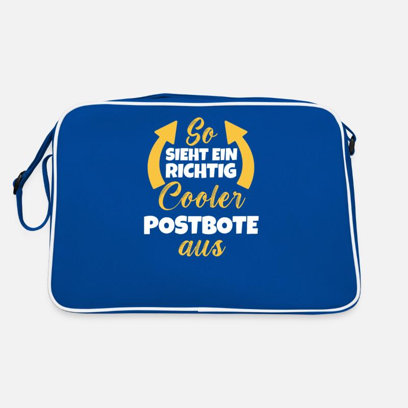 So Sieht Ein Richtig Cooler Postbote aus Retro Tasche