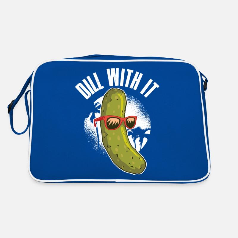 Dill With It Gurke Geschenk Retro Tasche