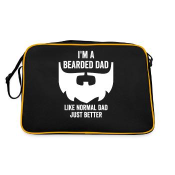 I'm A Bearded Dad Like Normal Dad Just Better - Retro Bag - black/gold - Back