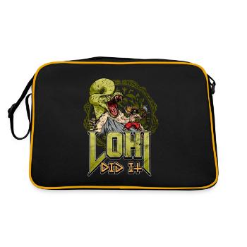 Conception de la mythologie viking nordique pour les guerriers vikings - Sac Retro - noir/or - Dos