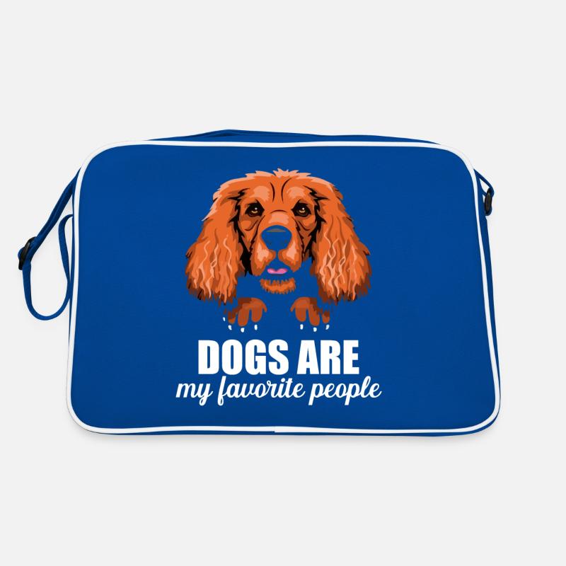 Cocker Spaniel Hunde Sind Lieblingsmenschen Retro Tasche