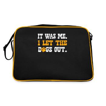 It was me I let the dogs out - doggo - Retro Bag - black/gold - Back