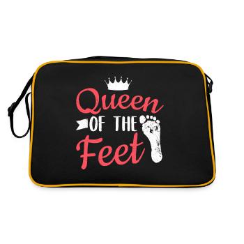Reine des Pieds Podiatre - Sac Retro - noir/or - Dos