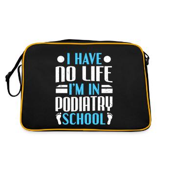 Je n’ai pas de vie Je suis à l’école de podiatrie Podiatre - Sac Retro - noir/or - Dos