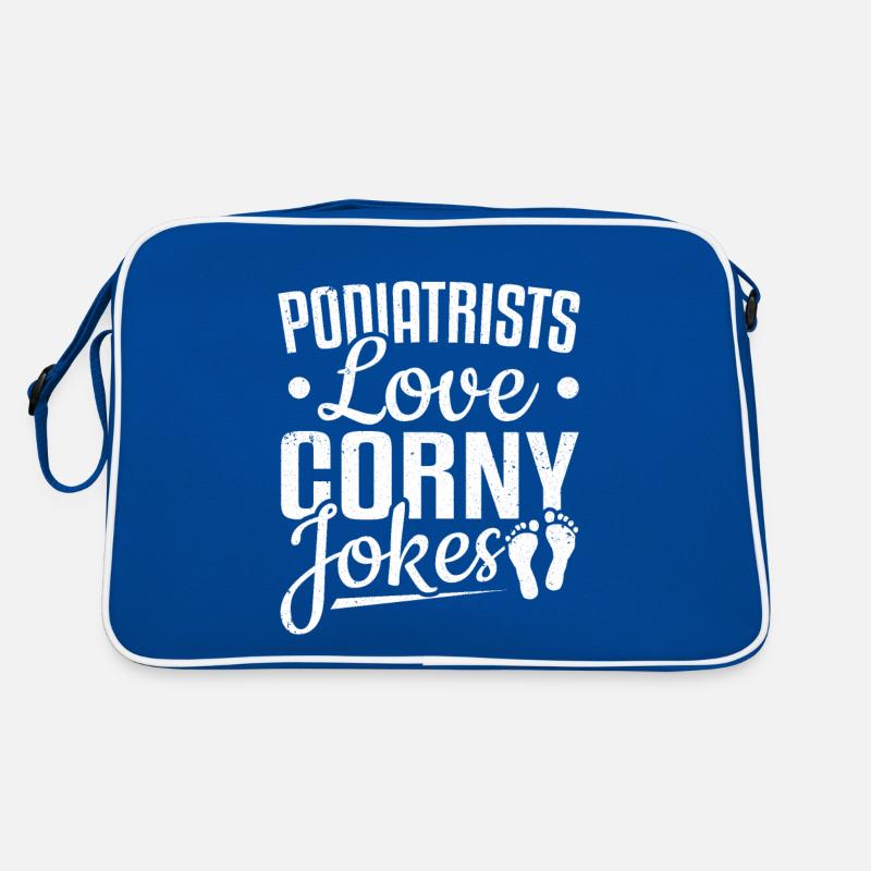 Podiatrists Love Corny Jokes Podiatric Podiatry Retro Bag