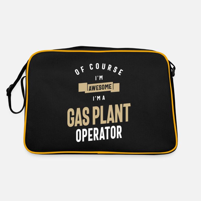 Gas Plant Operator Job Occupation Birthday Worker Retro Bag