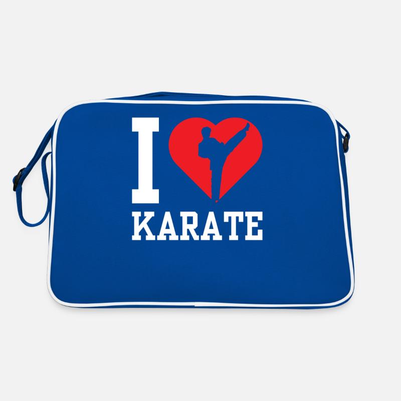 J’adore les combattants d’arts martiaux de karaté Sac Retro