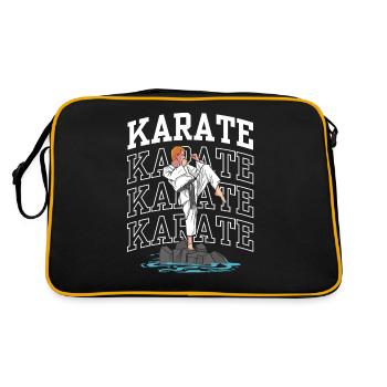 Karaté Arts Martiaux Arts Martiaux Combattant Dictons - Sac Retro - noir/or - Dos