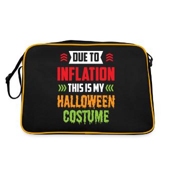 En raison de l’inflation, mon costume d’Halloween - Sac Retro - noir/or - Dos