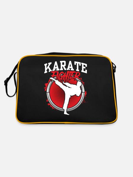 Karaté Fighter Karaté Arts Martiaux Arts Martiaux Arts Martiaux - Sac Retro - noir/or - Dos