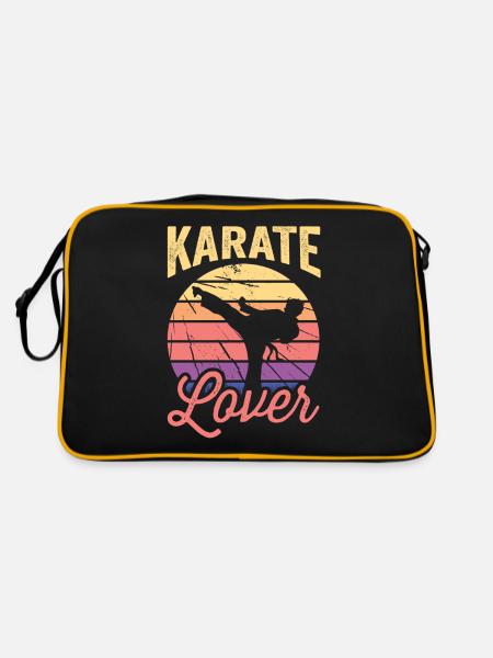 Karate Lovers Martial Arts Fighter Martial Arts - Retro Bag - black/gold - Back