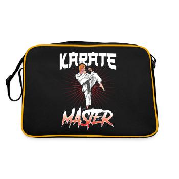 Maître de Karaté Arts Martiaux Combattant Arts Martiaux - Sac Retro - noir/or - Dos