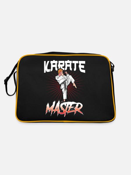 Maître de Karaté Arts Martiaux Combattant Arts Martiaux - Sac Retro - noir/or - Dos